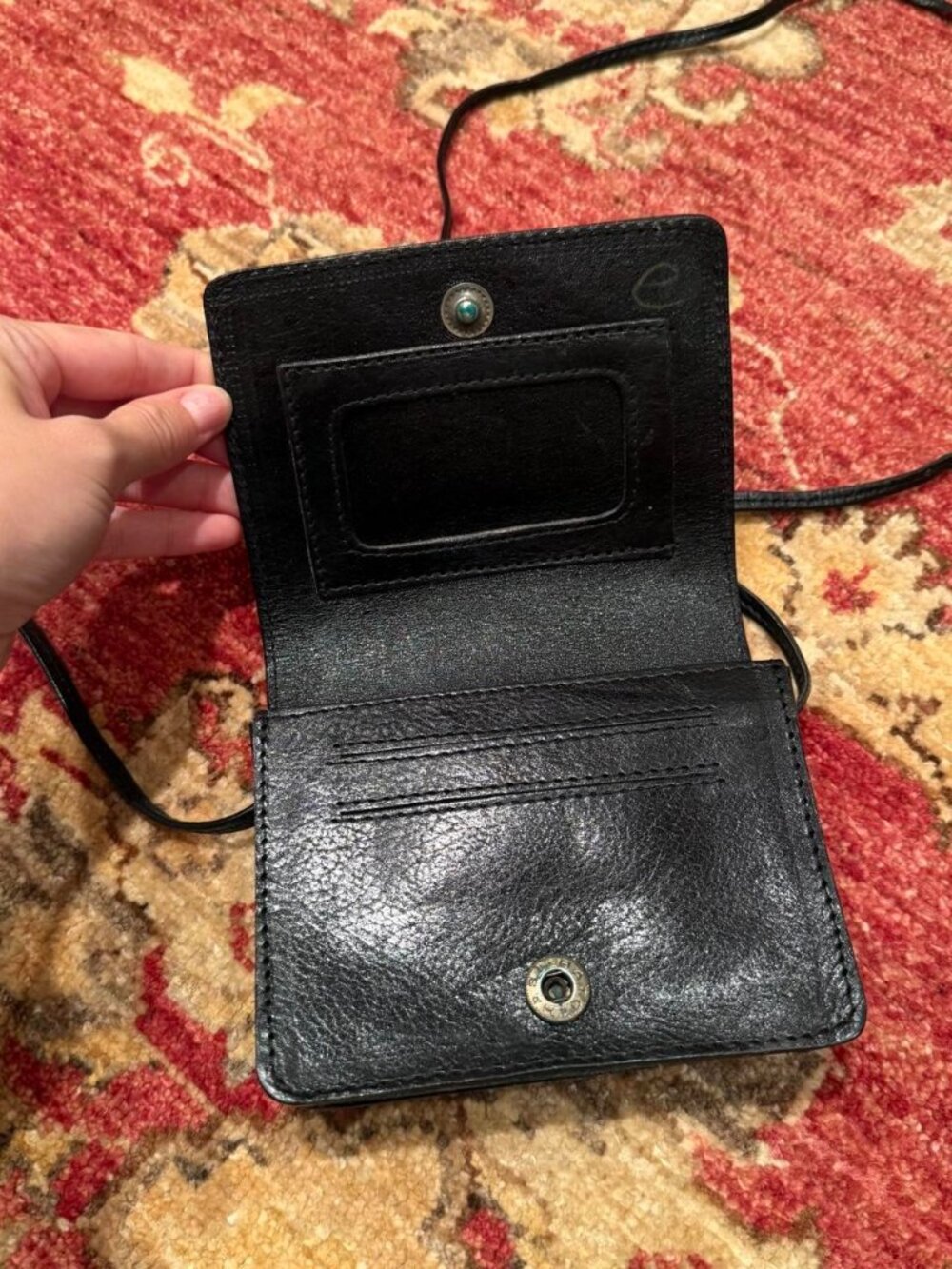 Vintage Mini Leather Crossbody Bag
